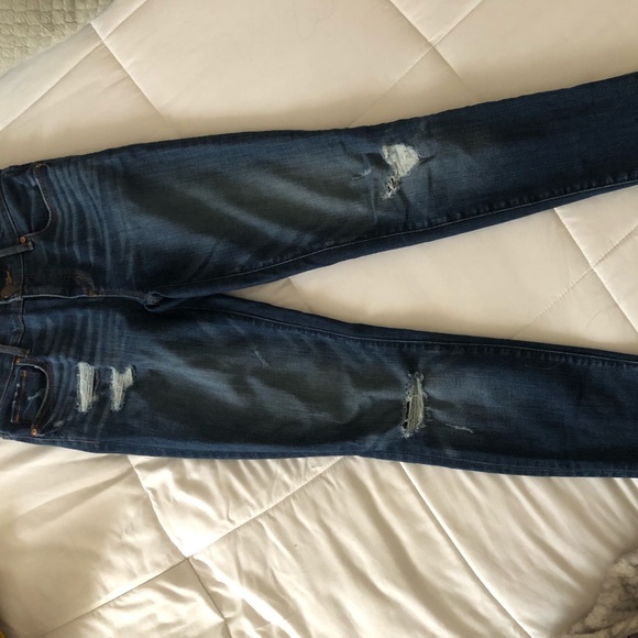 LOFT Destructed Slim Pocket Modern Skinny Jeans - Picture 4 of 8